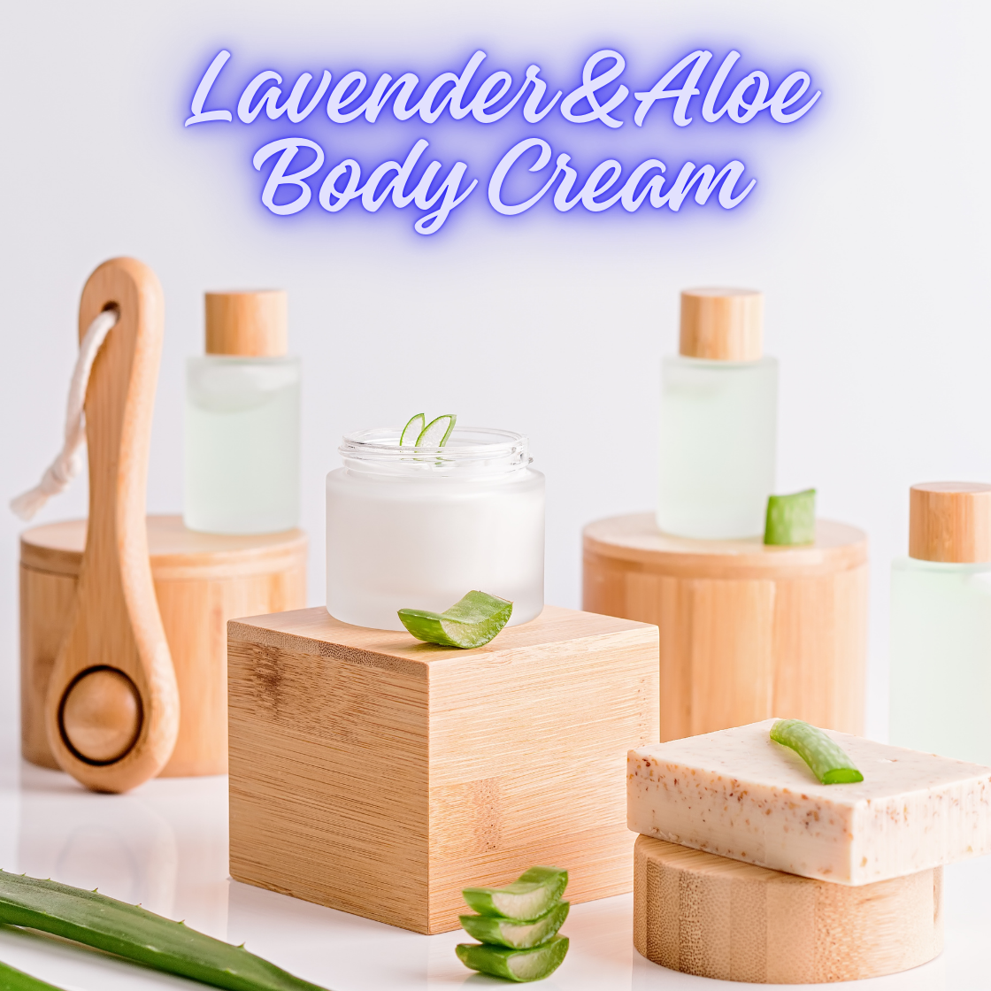 Lavender Natural Body Cream with Aloe